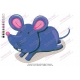 Wonder Cartoon Mouse Embroidery Design